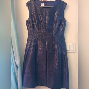 Women's NWOT Anne Klein Textured Dark Purple.